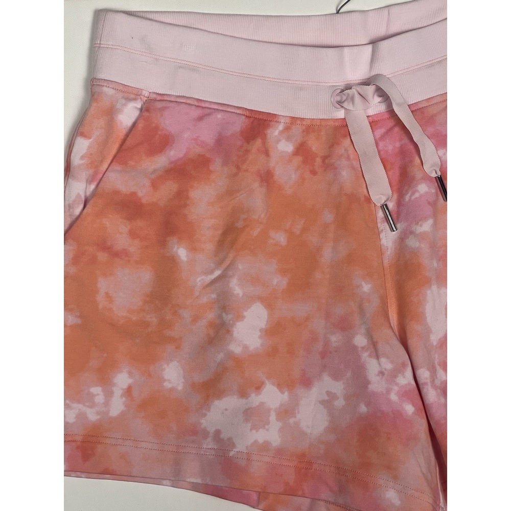 ATHLETA‎ Balance Printed 4" Shortie Shorts Womens 1X Pink Tie Dye Athleisure - Picture 3 of 7